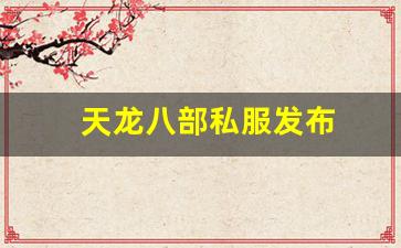 天龙八部私服发布(天龙八部手游体验服官网下载) (2)